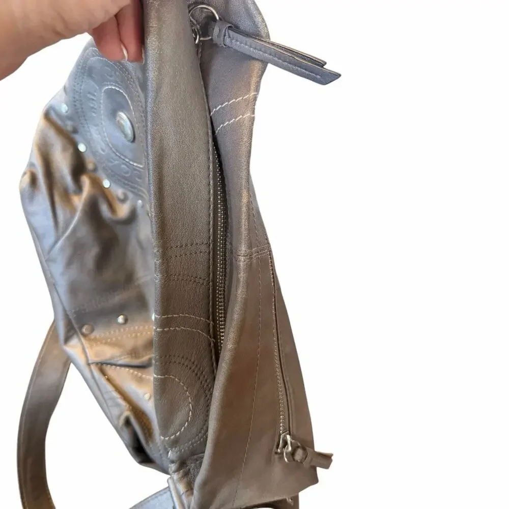Coach metallic leather